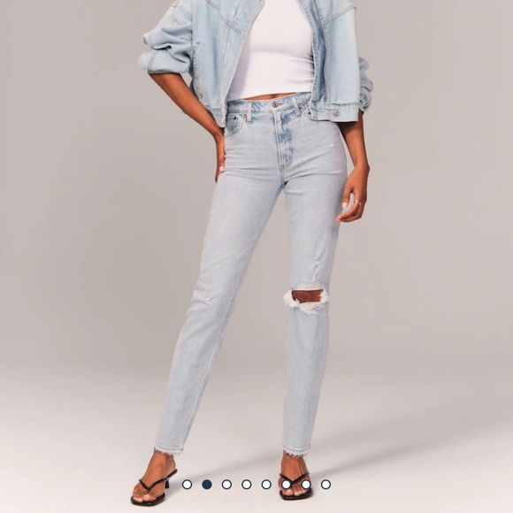 NWT: High rise Mom Jens - Abercrombie - Picture 1 of 8